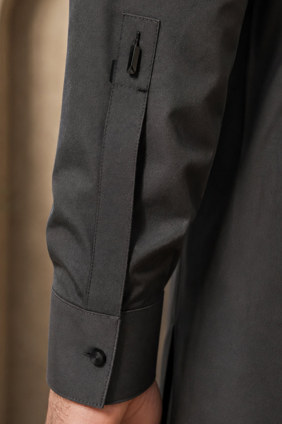 Smoke Gray Kameez Shalwar