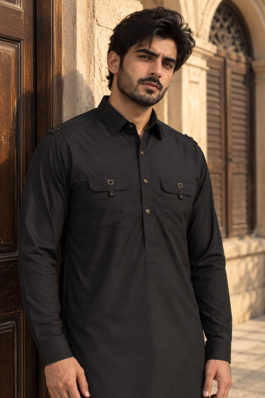 Military Olive Kameez Shalwar