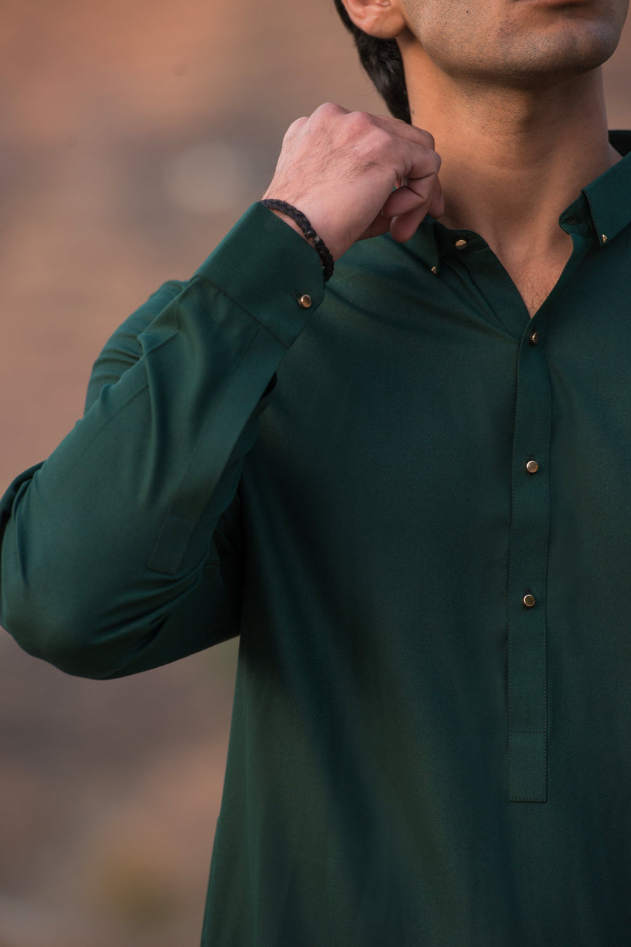 Forest Green Kameez Shalwar