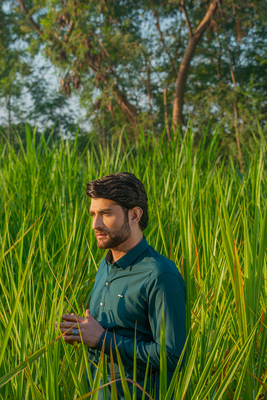 Teal Blue Kameez Shalwar