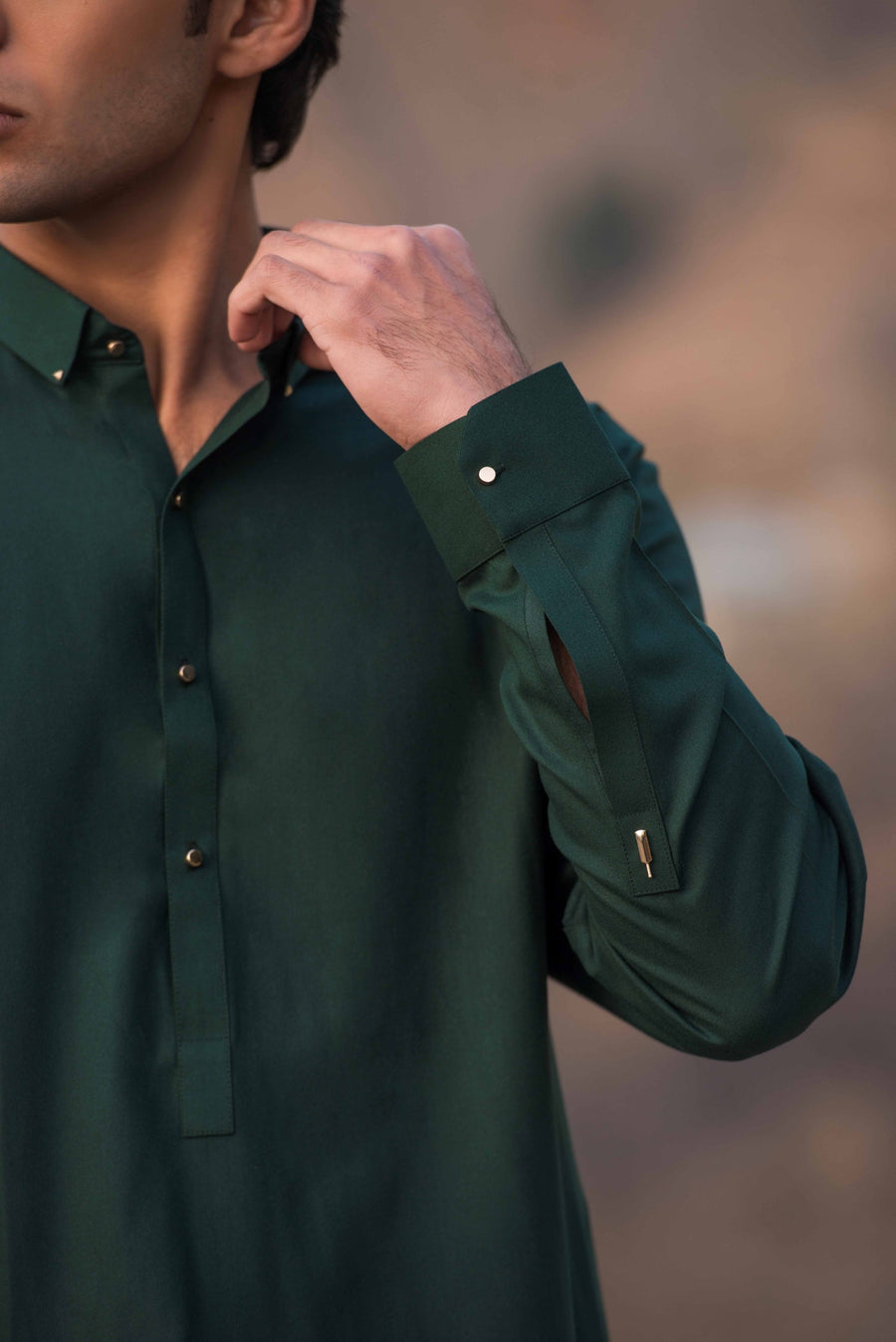 Forest Green Kameez Shalwar