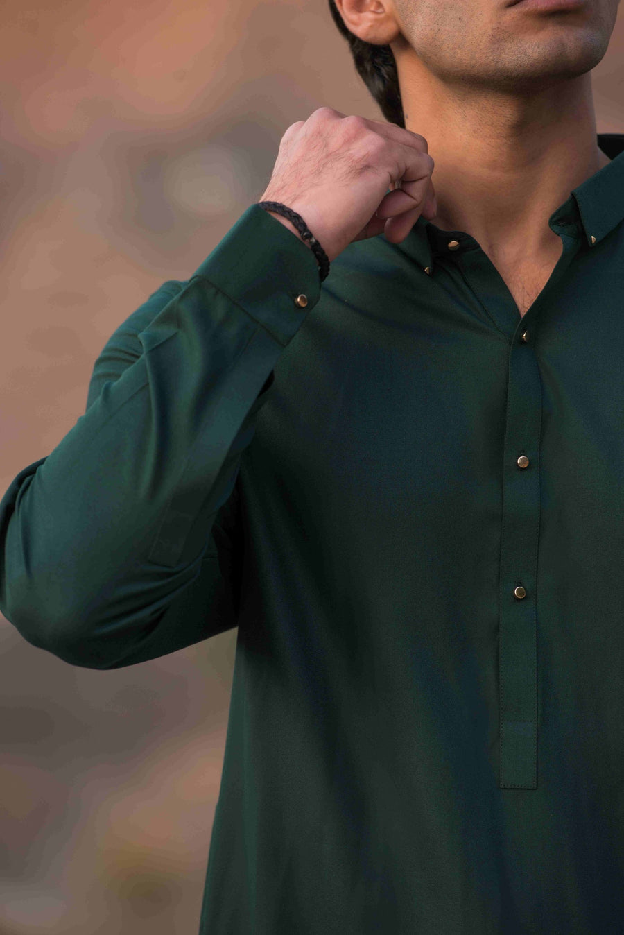 Forest Green Kameez Shalwar