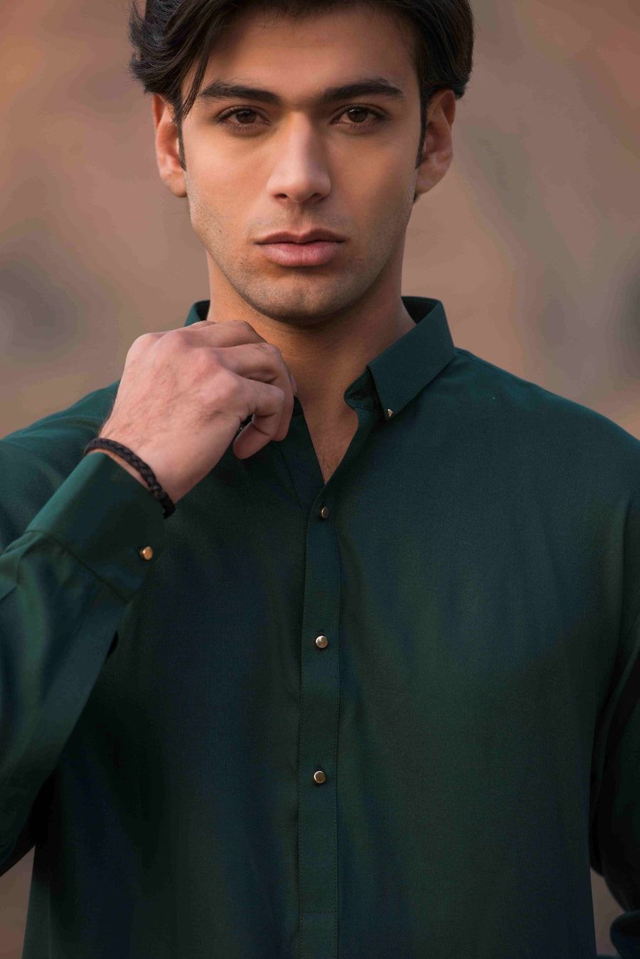 Forest Green Kameez Shalwar