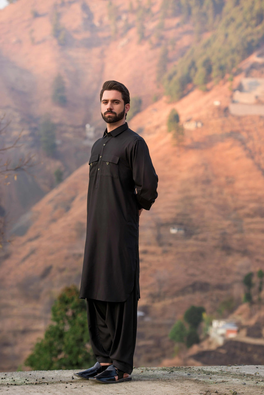 Black Designer kameez shalwar