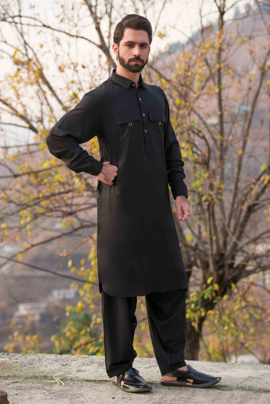 Black Designer kameez shalwar