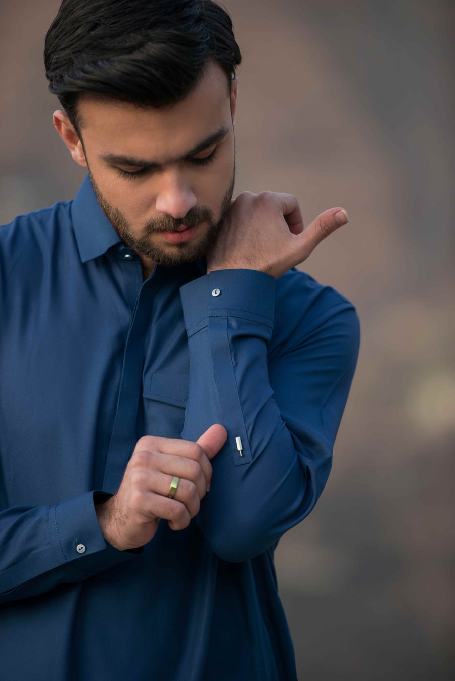 Blue Designer kameez Shalwar