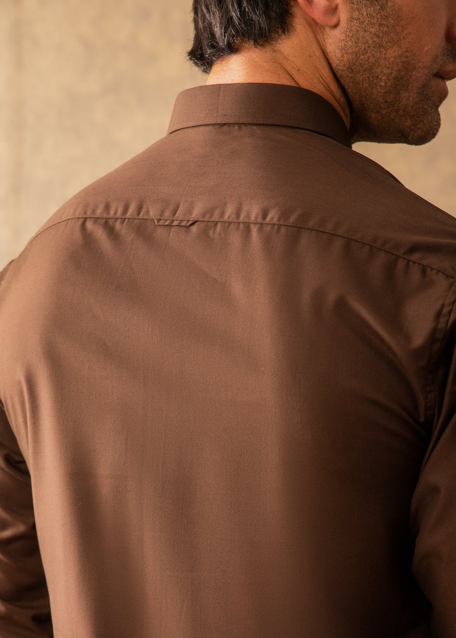 DARK BROWN KAMEEZ SHALWAAR