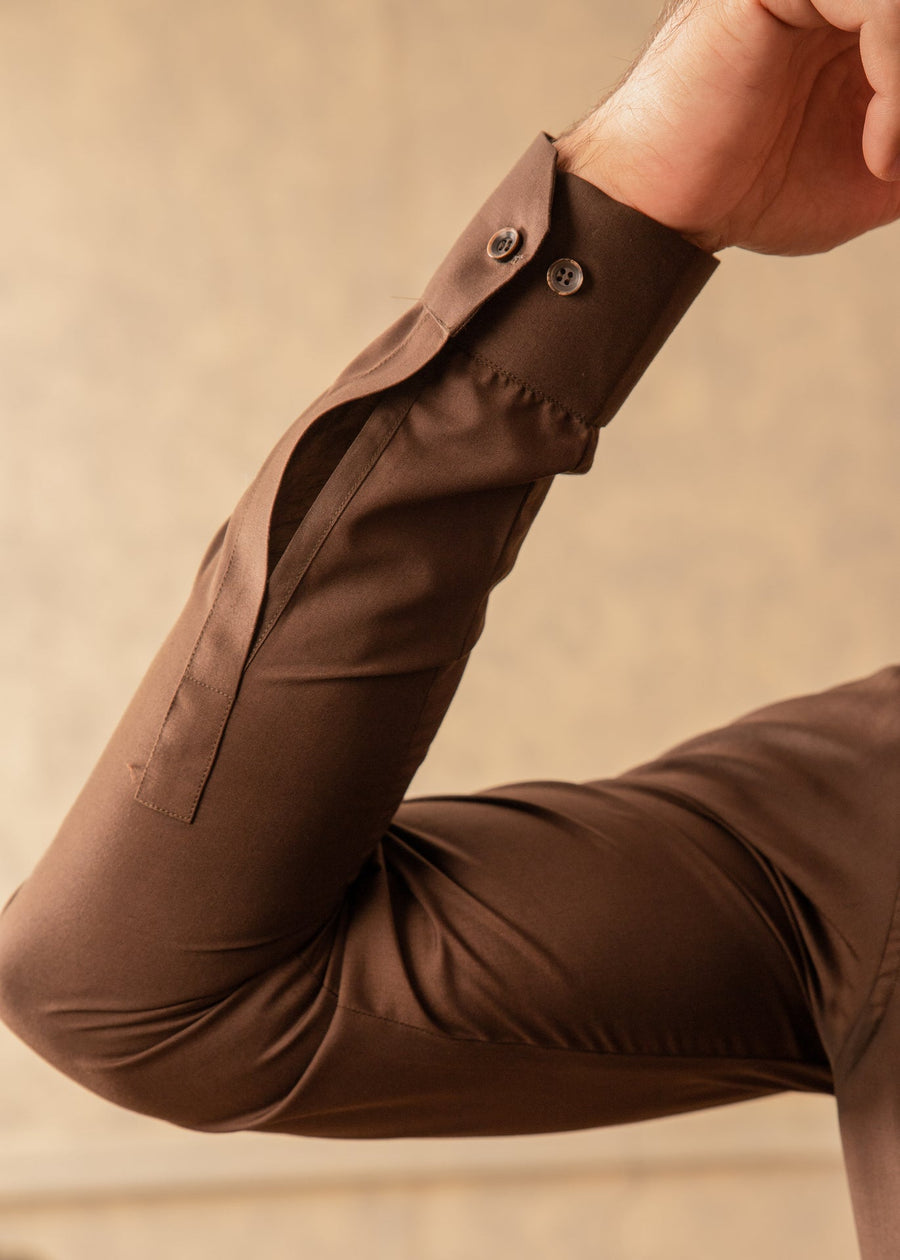 DARK BROWN KAMEEZ SHALWAAR