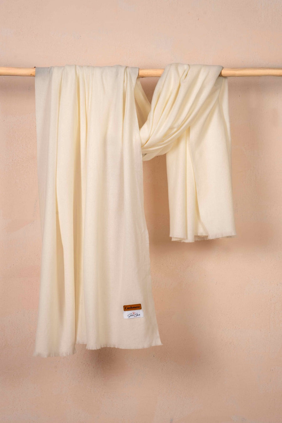 Off-White Cashmere Shawl