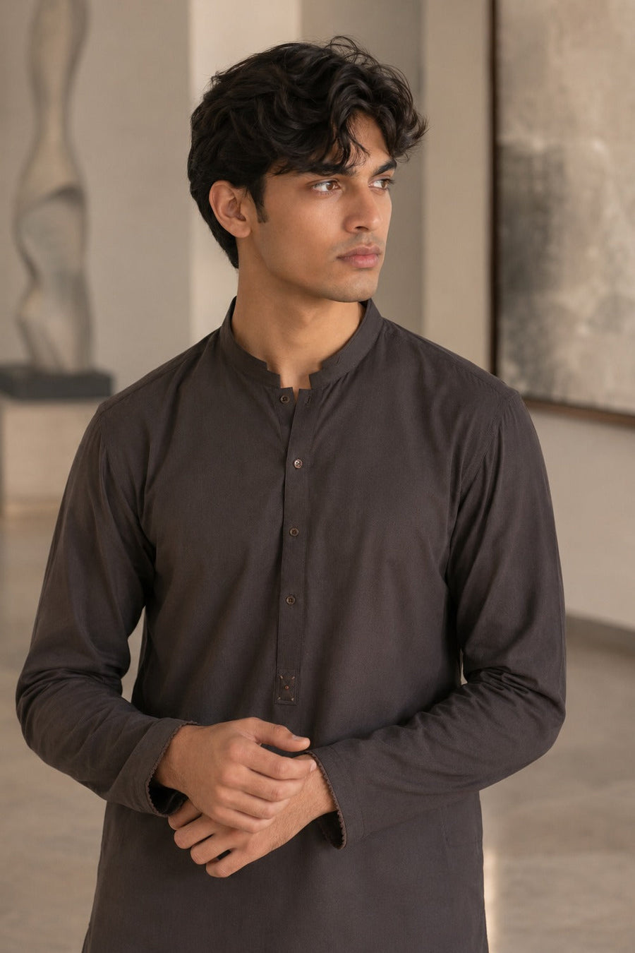 Chestnut Brown Kurta Pajama