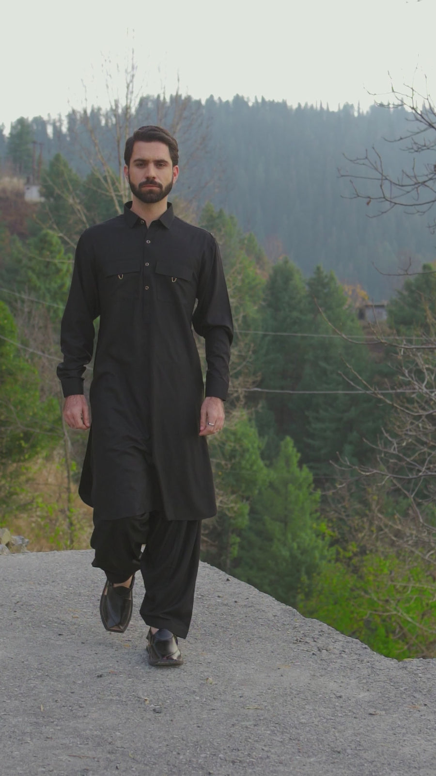 Black Designer kameez shalwar