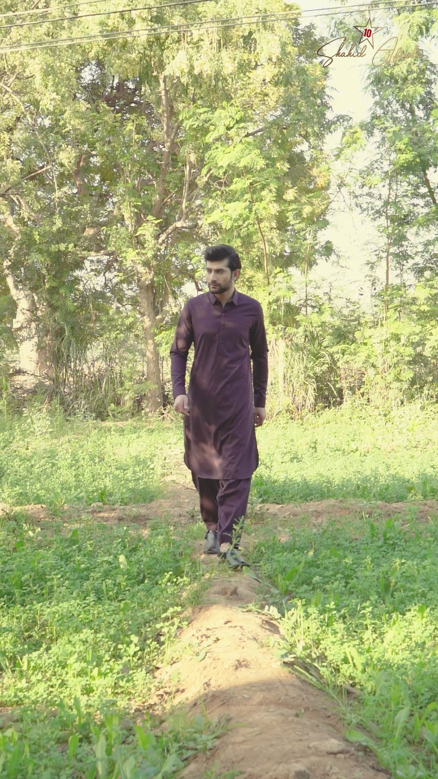 Burgundy Kameez Shalwar
